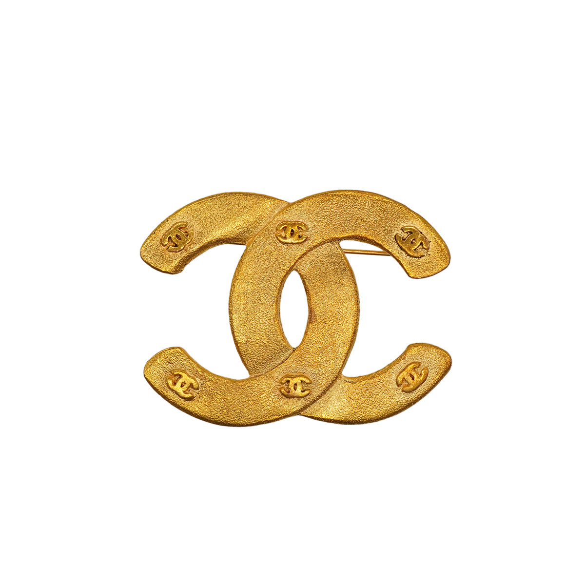 VINTAGE CHANEL COCOMARK BROOCH GOLD ACCESSORY 29 90339137