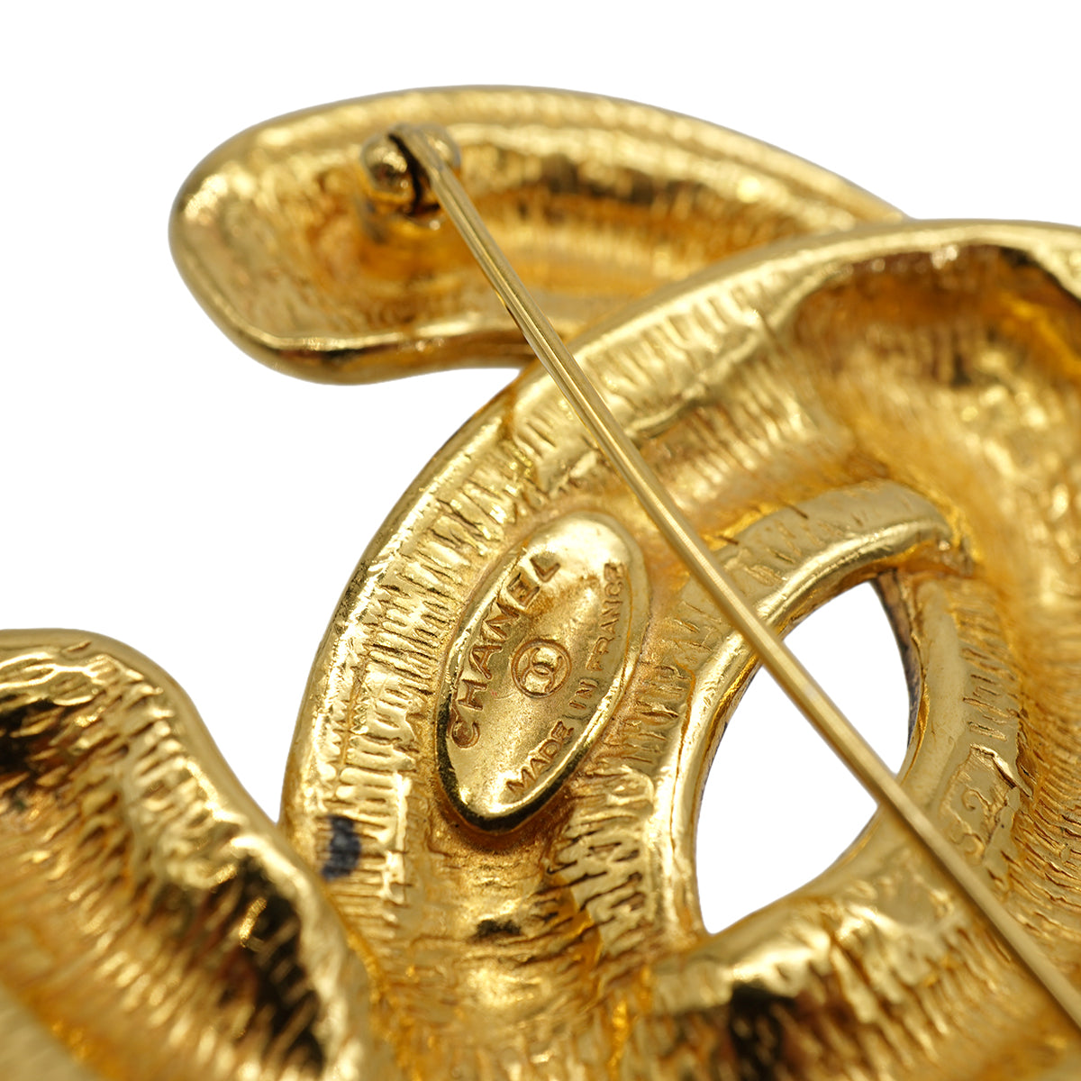 VINTAGE CHANEL COCOMARK BROOCH GOLD ACCESSORY 90330672
