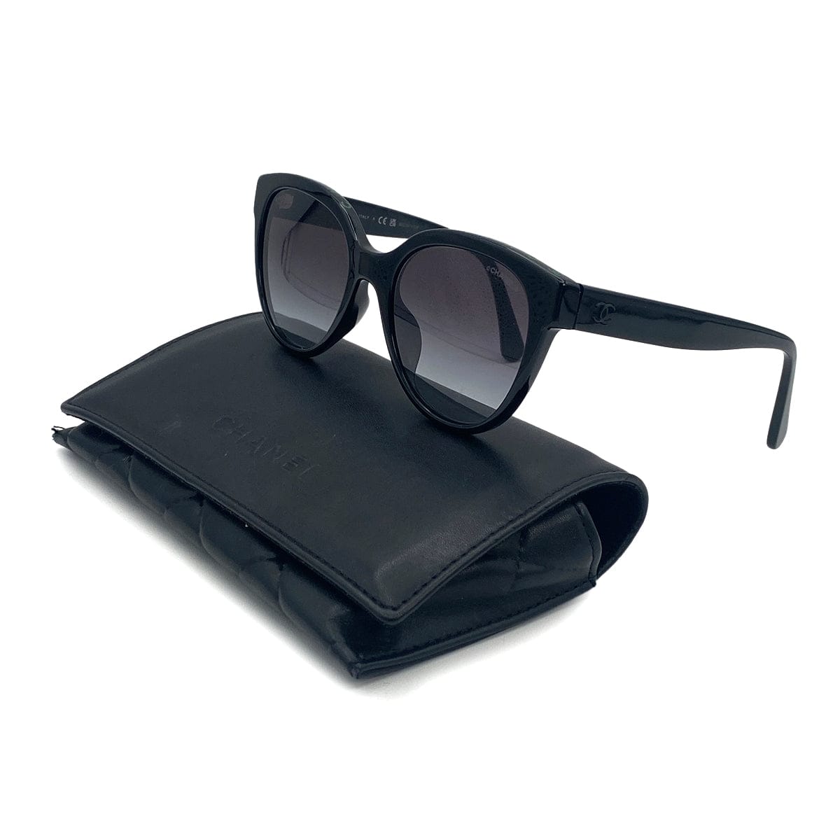 VINTAGE CHANEL COCOMARK SUNGLASSES BLACK EYEWEAR 90321119