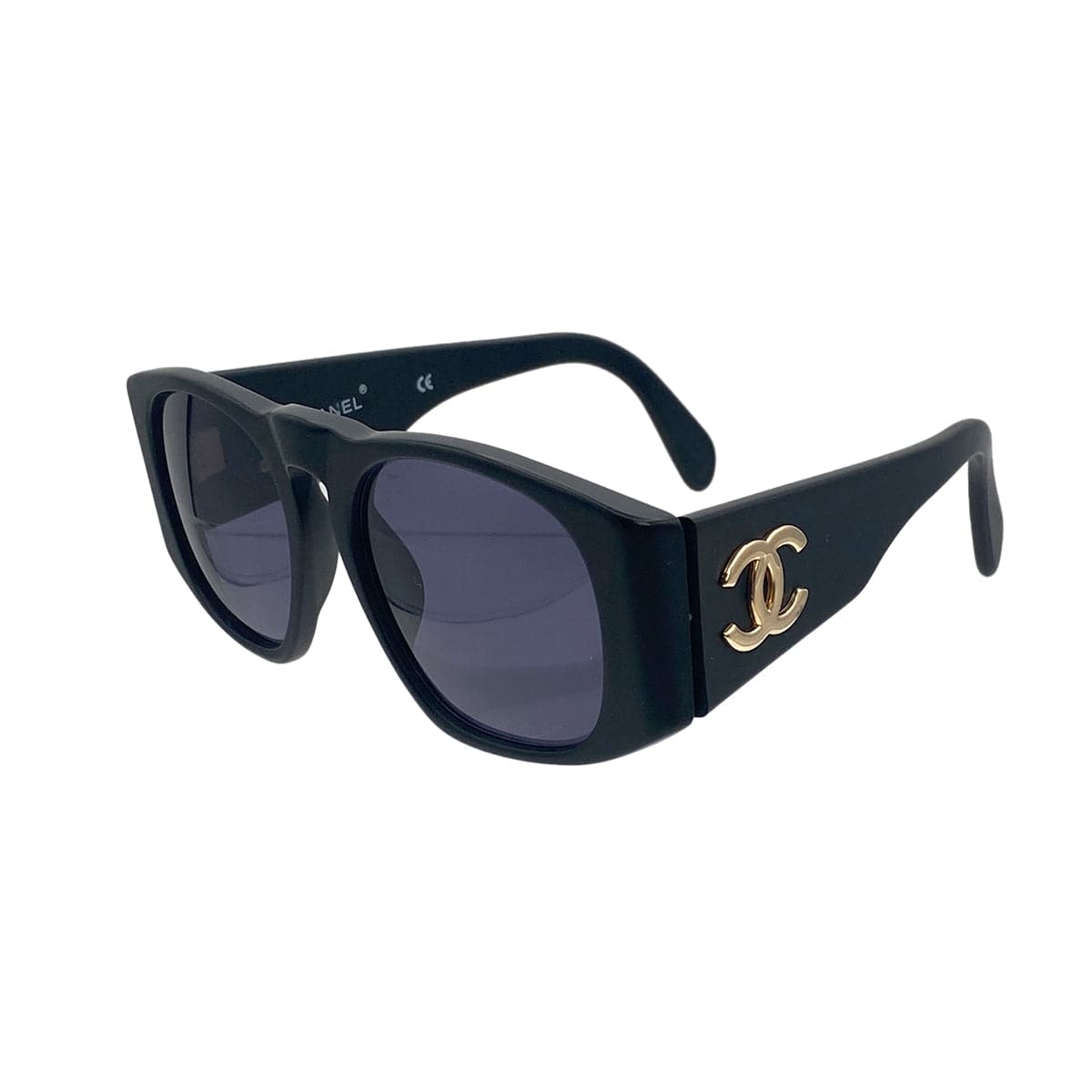 VINTAGE CHANEL COCOMARK SUNGLASSES BLACK EYEWEAR 90321120