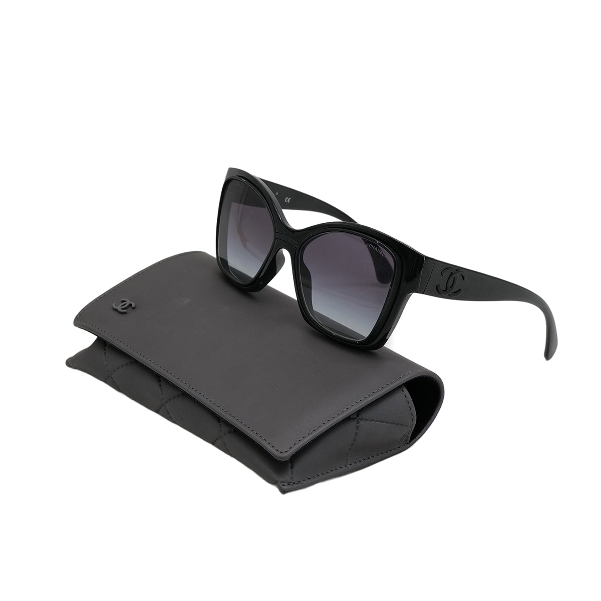 VINTAGE CHANEL COCOMARK SUNGLASSES BLACK EYEWEAR 90322152