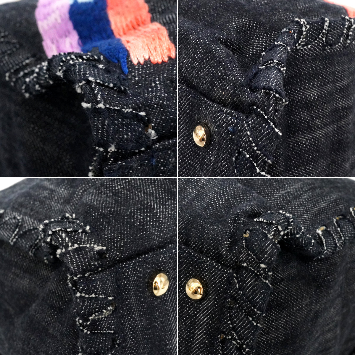 VINTAGE CHANEL COCO NIGHT FIGHT CHAIN TOTE BAG BLUE DENIM GOLD HARDWARE 90339647