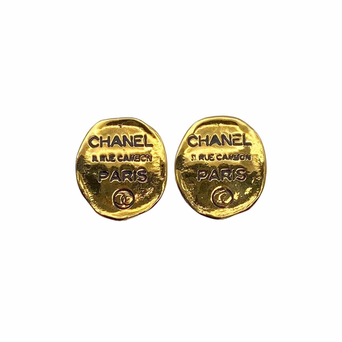 VINTAGE CHANEL EARRINGS 31 RUE CAMBON GOLD ACCESSORY 90321025