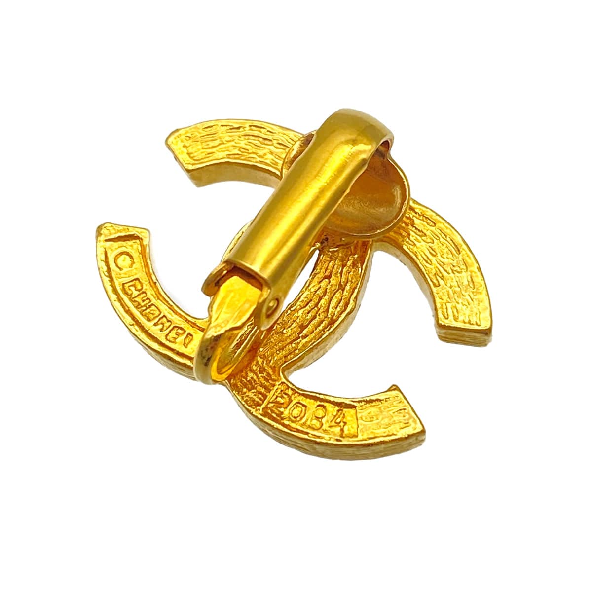VINTAGE CHANEL EARRINGS COCOMARK RHINESTONE ACCESSORY 90325363