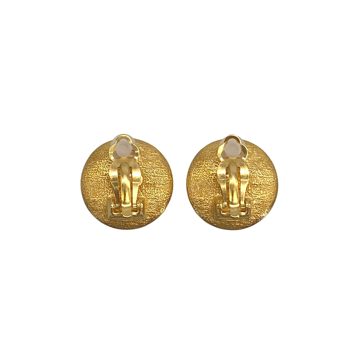 VINTAGE CHANEL EARRINGS COCOMARK ROUND ACCESSORY 95A 90327592