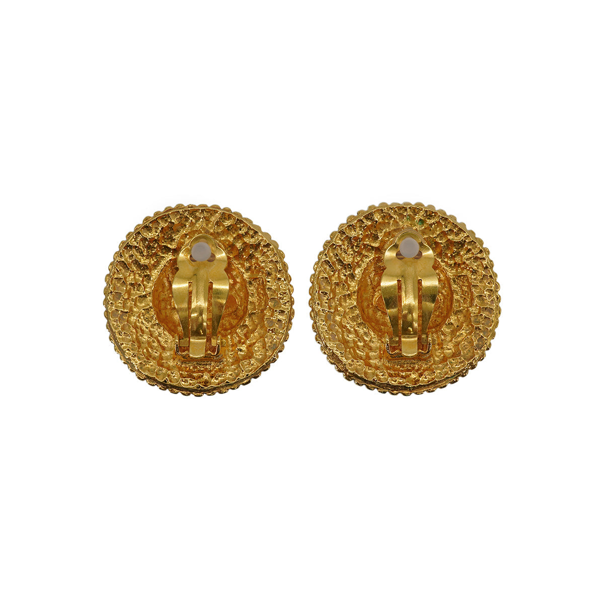 VINTAGE CHANEL EARRINGS ROUND COCOMARK LOGO ACCESSORY 90331833