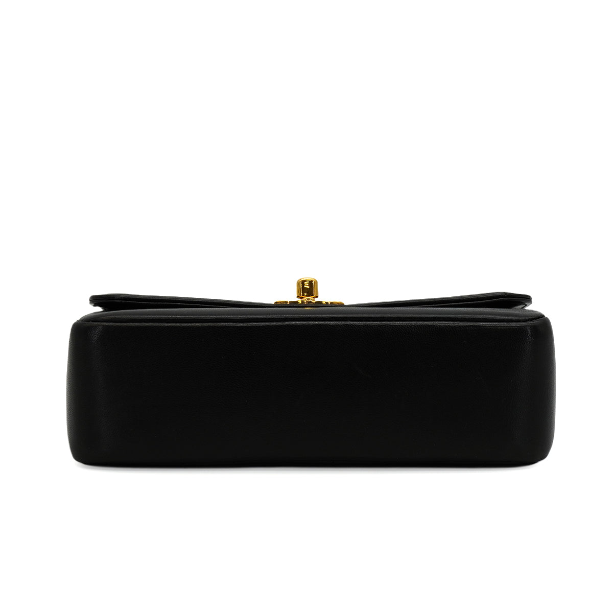 VINTAGE CHANEL MADEMOISELLE BIJOU CHAIN SHOULDER BAG BLACK LAMB SKIN GOLD HARDWARE 90346150