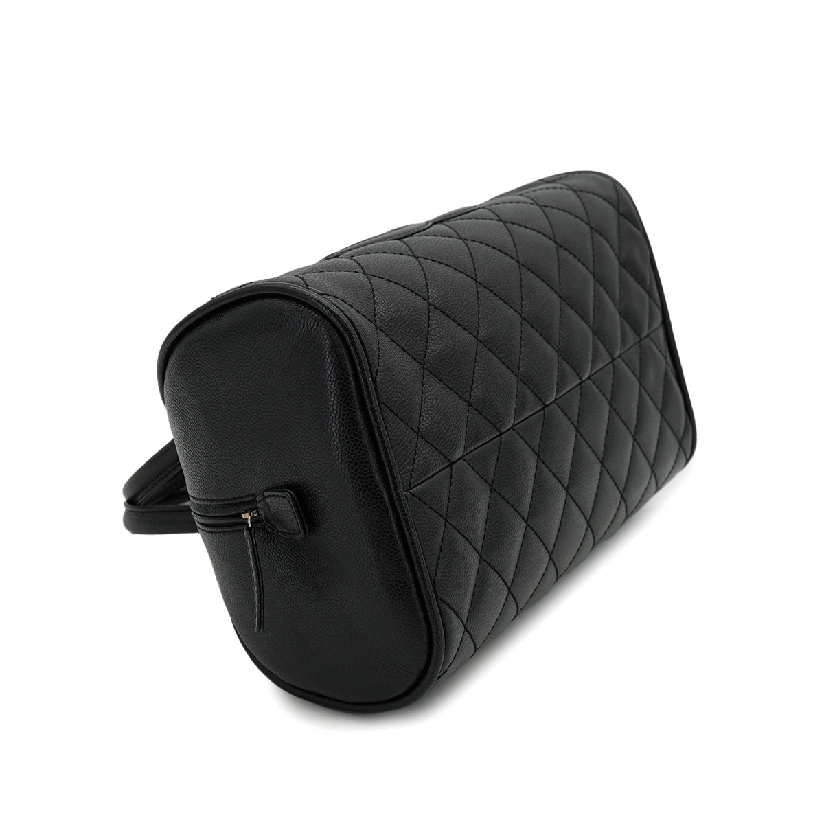 VINTAGE CHANEL MATELASSE COCOMARK BOSTON BAG BLACK CAVIAR SKIN 90328124