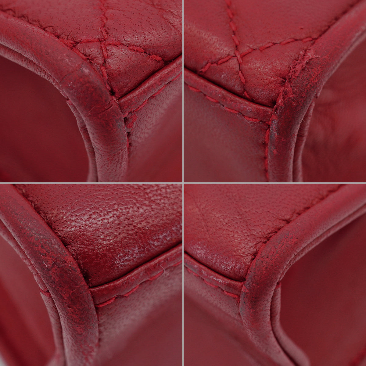 VINTAGE CHANEL MATELASSE FRINGE CHAIN SHOULDER BAG RED LAMB SKIN GOLD HARDWARE 90342573