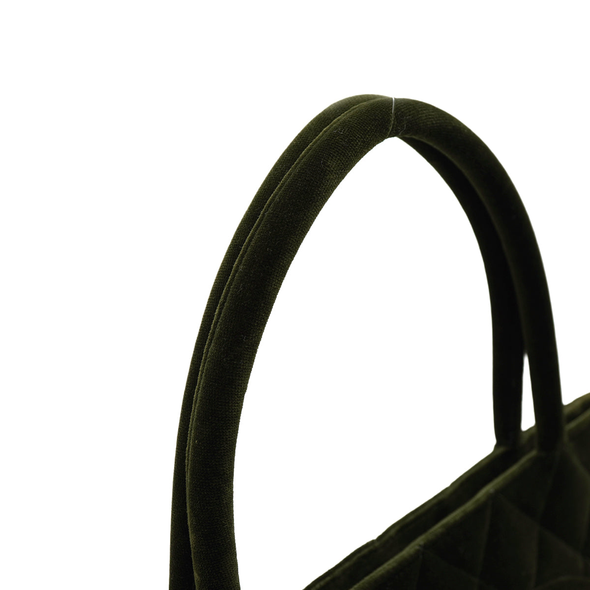 VINTAGE CHANEL MEDALLION TOTE BAG DARK GREEN VELOR GOLD HARDWARE 90346145