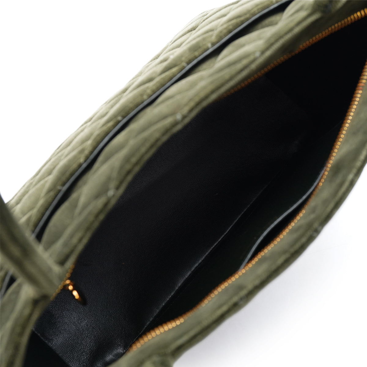 VINTAGE CHANEL MEDALLION TOTE BAG DARK GREEN VELOR GOLD HARDWARE 90346145