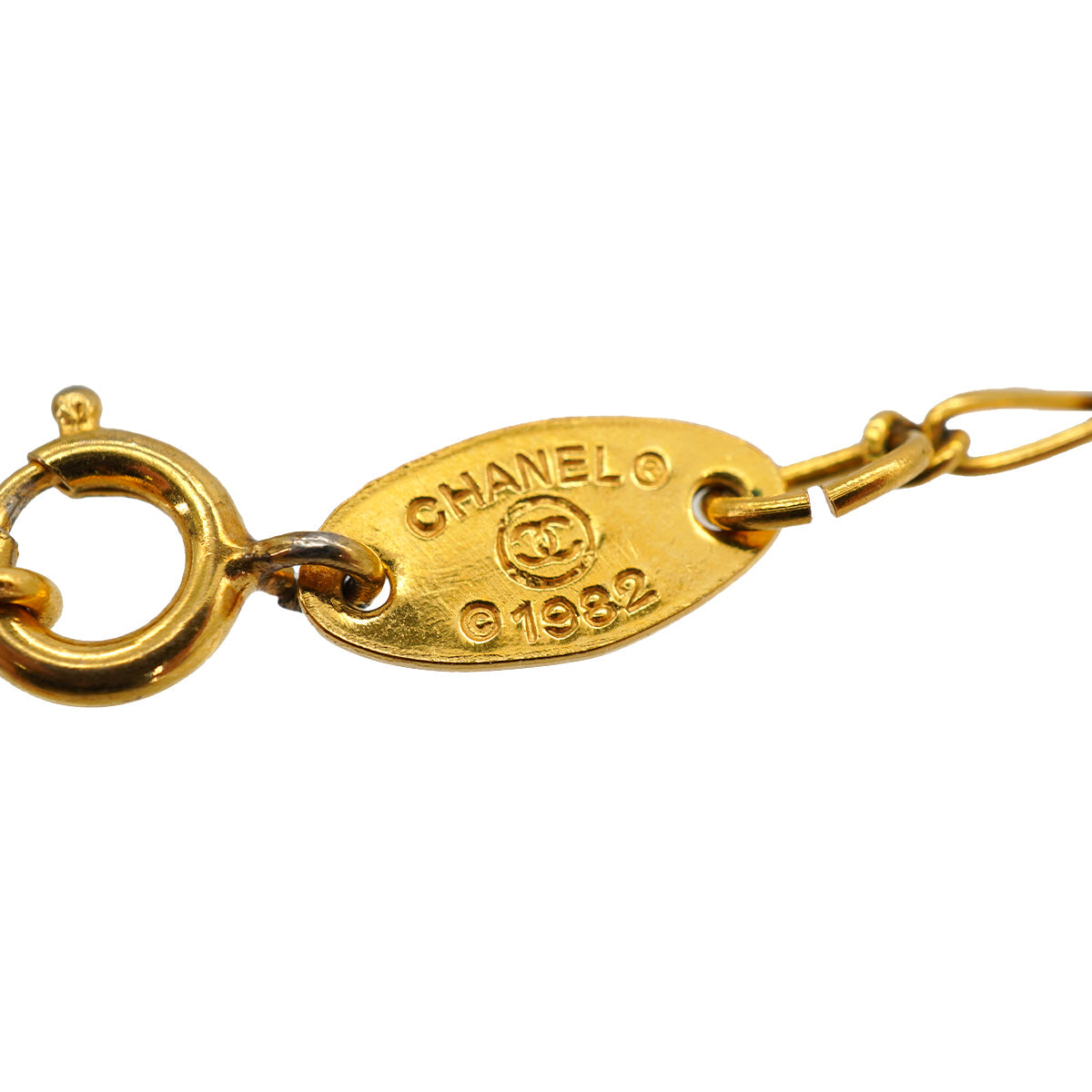 VINTAGE CHANEL NECKLACE COCOMARK GOLD ACCESSORY 90335006