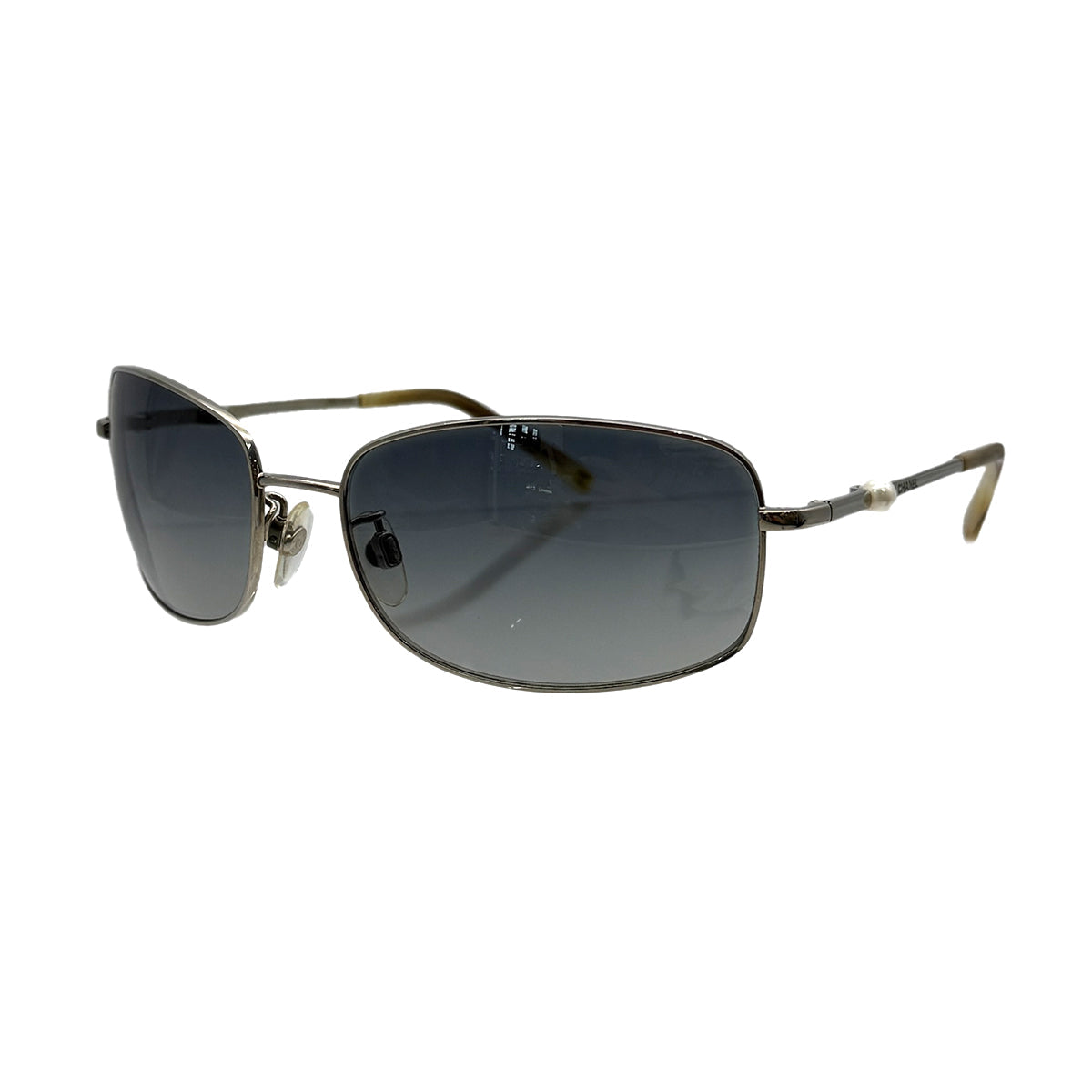 VINTAGE CHANEL SUNGLASSES FAUX PEARL SILVER EYEWEAR 90320186