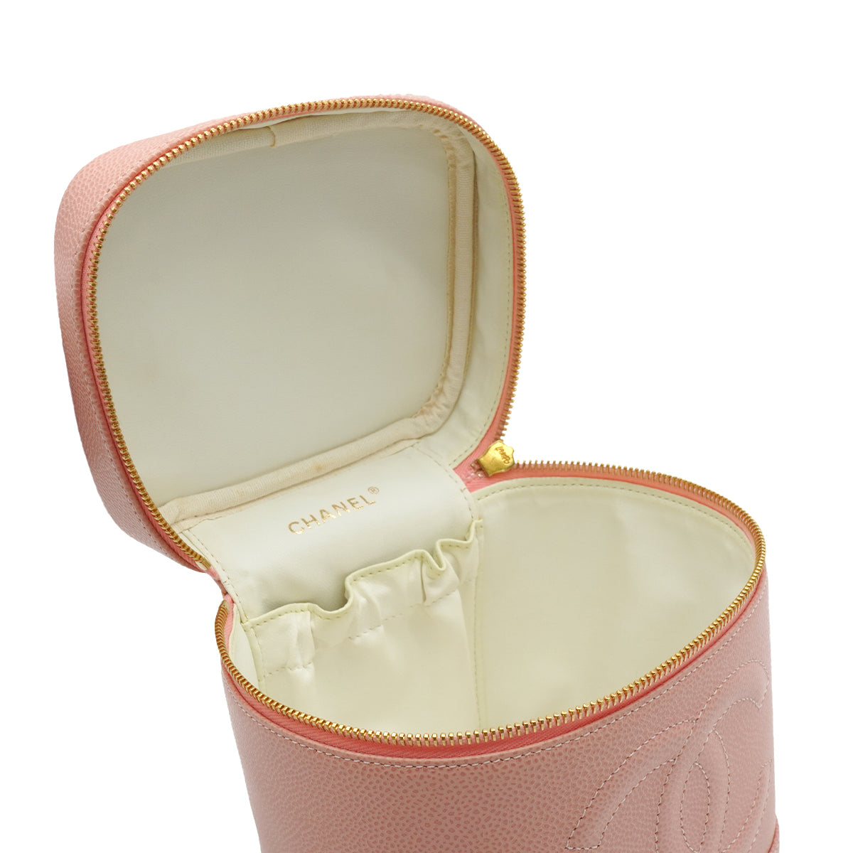 VINTAGE CHANEL COCOMARK VANITY HAND BAG PINK CAVIAR SKIN 90339655