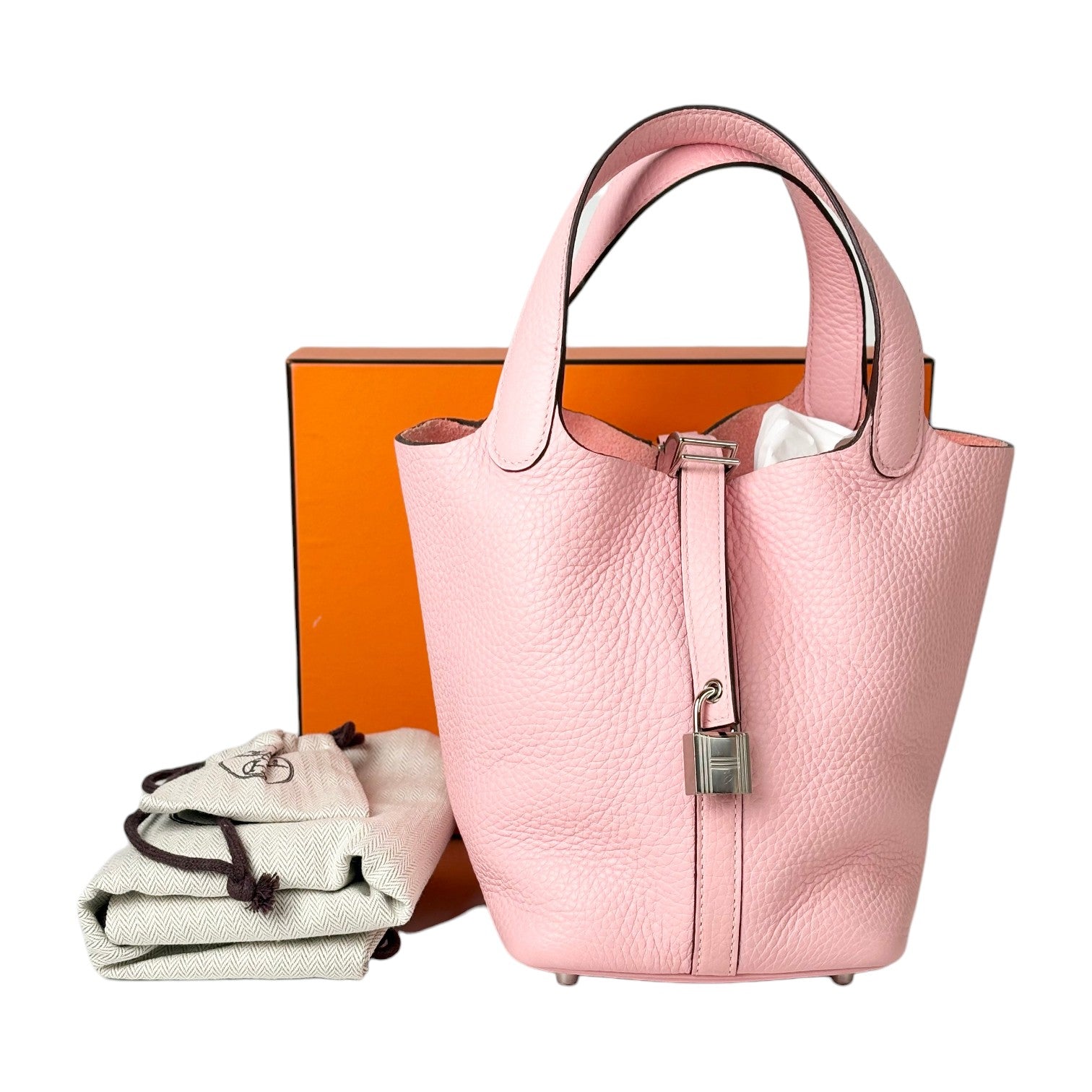Hermes Picotin 18 3Q Rose Sakura Bag with PHW