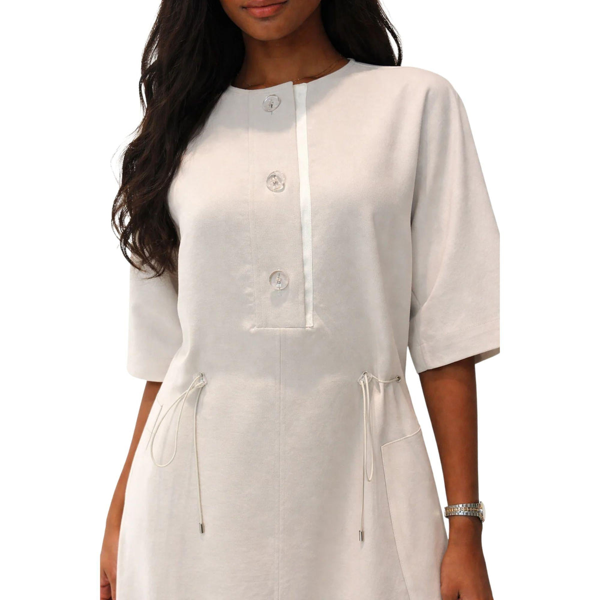 WAIST DRAWSTRING DRESS “ALEX”