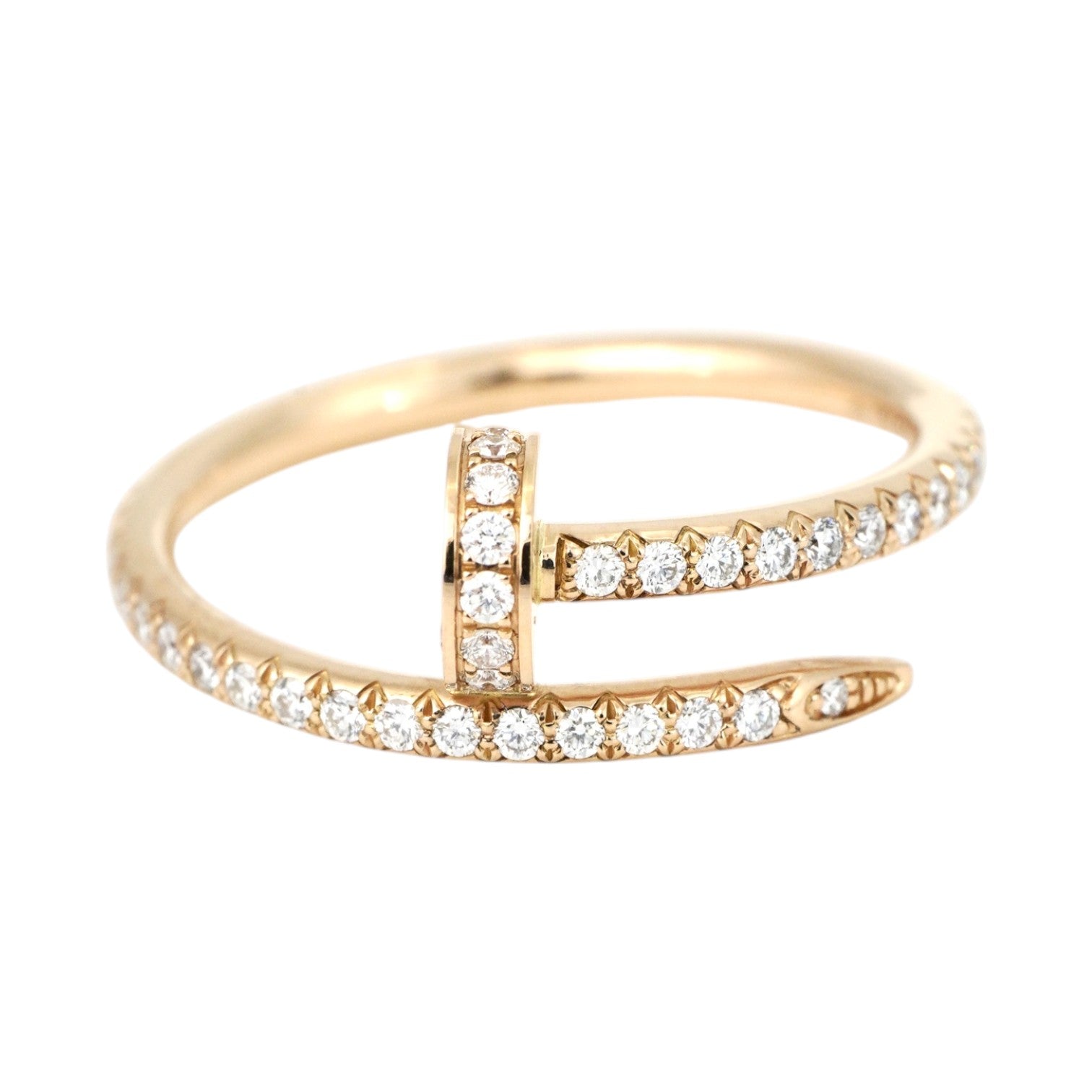 Cartier Juste Un Clou Ring Rose Gold Diamond #53