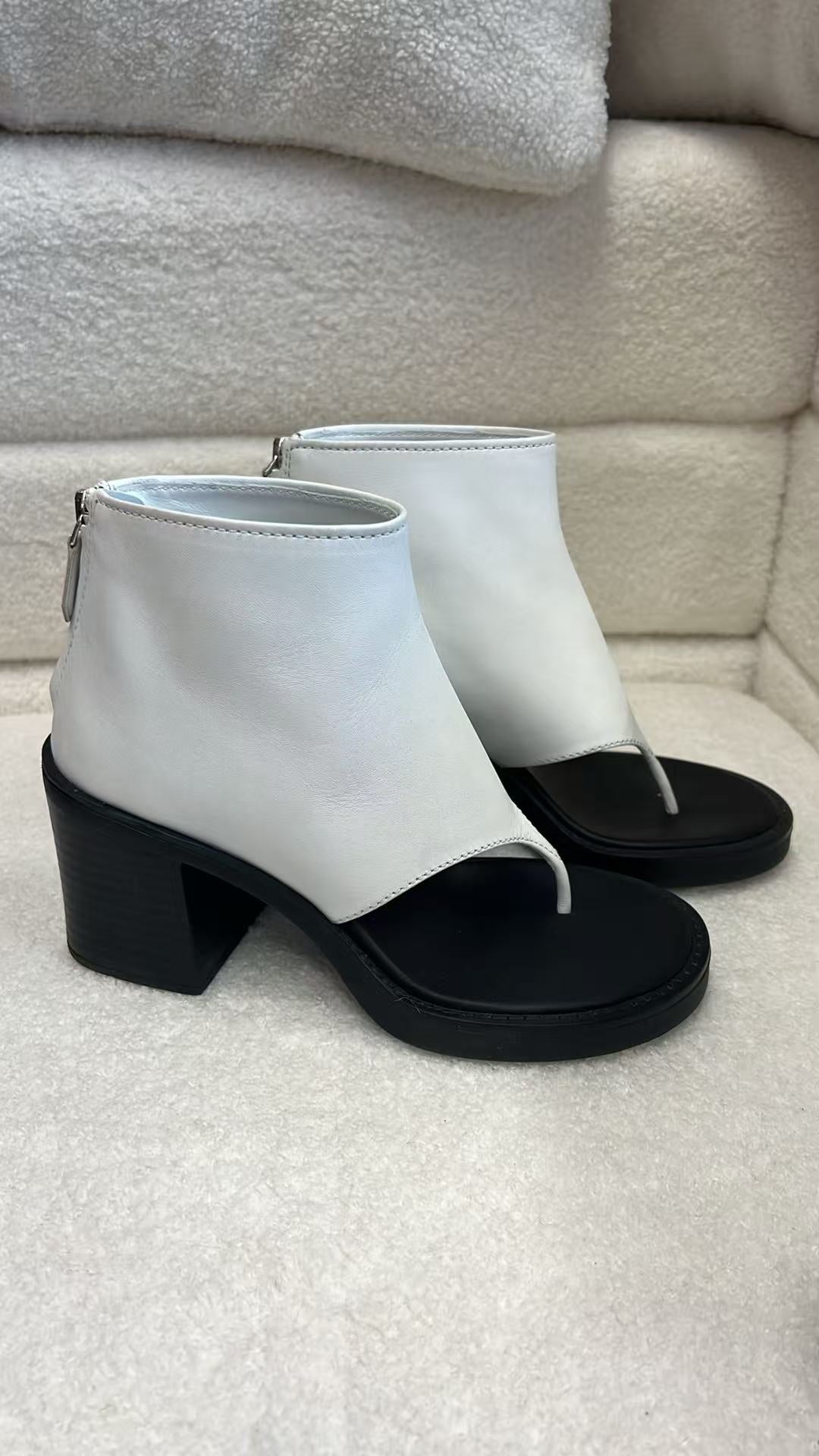 Size 36 - Miu Miu Leather thong ankle boots