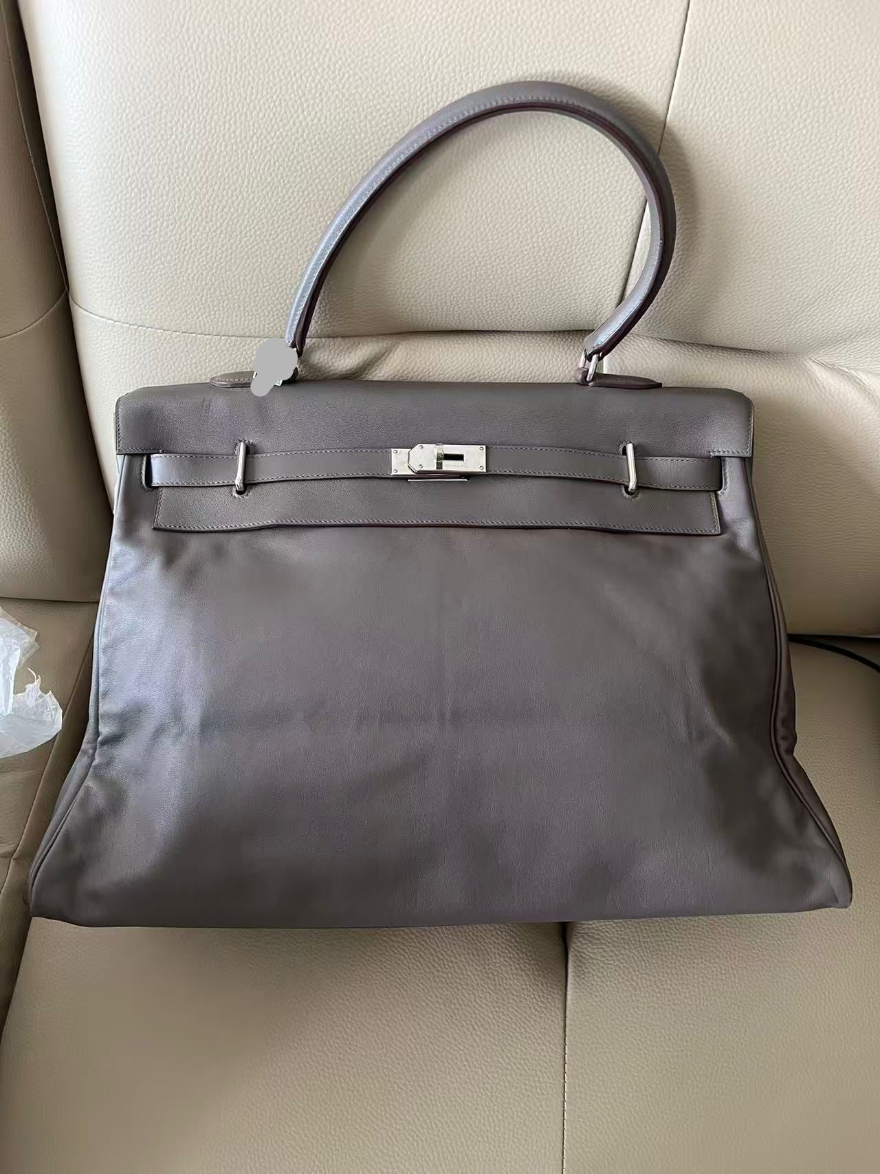 Hermes Kelly 50 Relax Etain DXBS6355