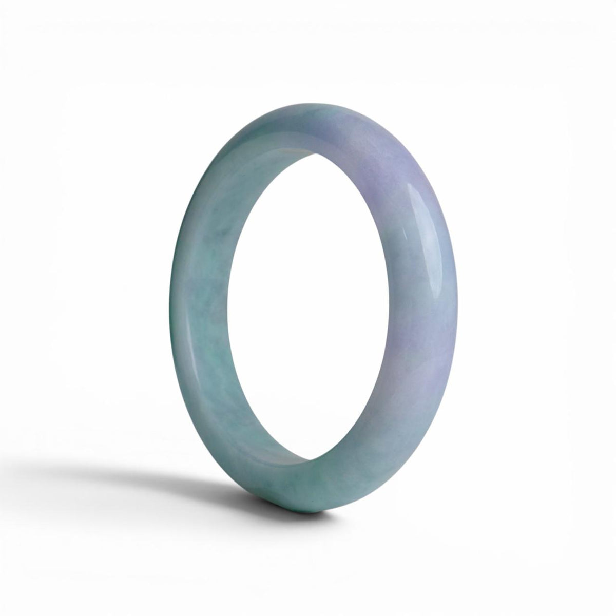360.15ct Bicolour (lavender:green) Jadeite Bangle