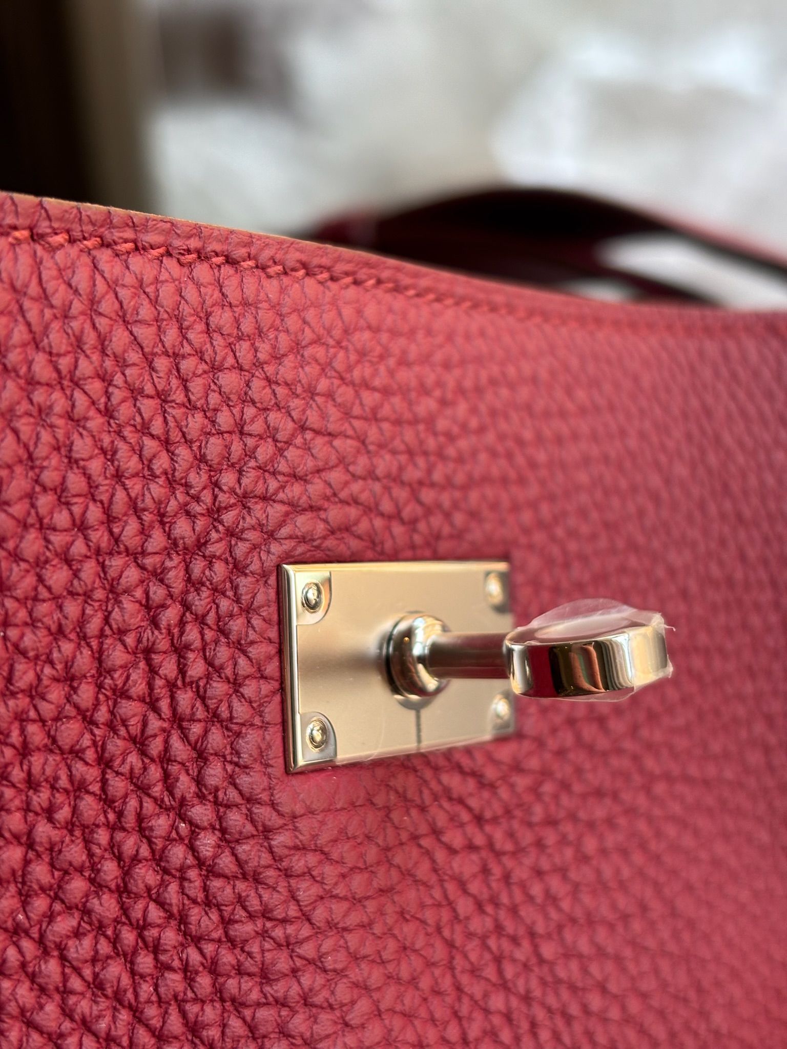 Hermes So Kelly 22 X stamp Rubis ALTC0771