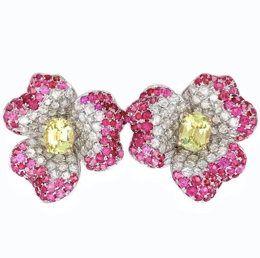 Earring (Hand Crafted) - Chrysoberyl 1.785 + D1.78 + 3.058 C-ER805-03 JJC3067