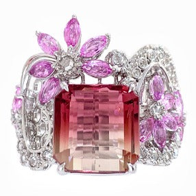 15# Ring - Tourmaline 5.03 + D0.242 + 1.616 T-R860-04 JJC3066