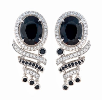 Earring in 18K - Spinel 8.431 + D0.582 S-ER885-01 JJC3057