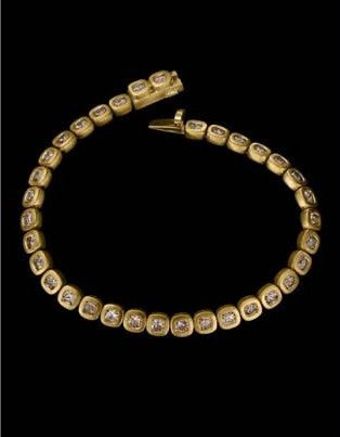 18k Tennis Bracelet Royal Matte (setting only) SABSET006