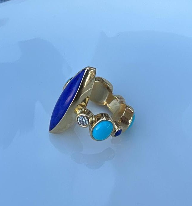 18k Bezel set Ring (setting only) SABSET045