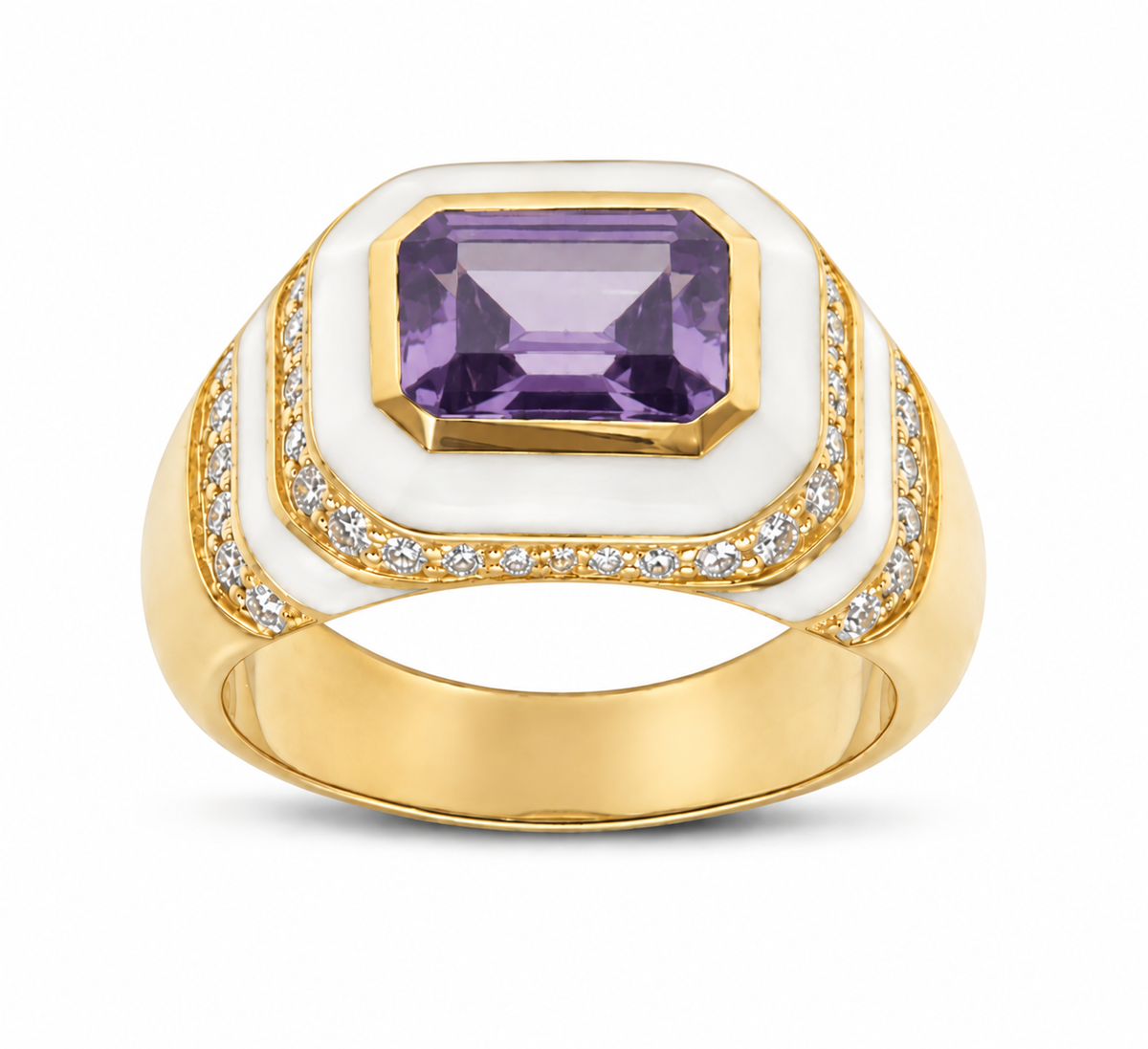 Kyma Dome Ring 18K Yellow Gold THOA001