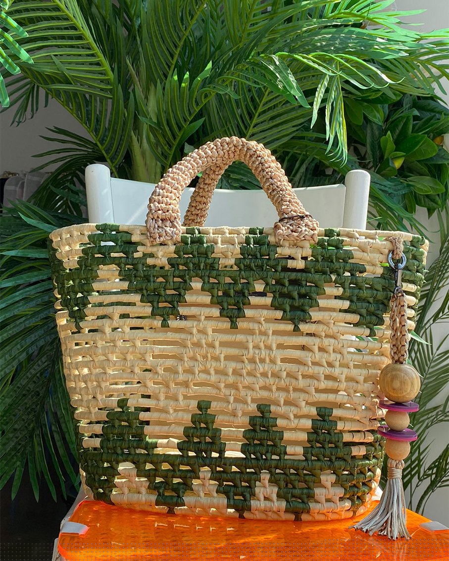 ZigZag Maxi Straw Bag