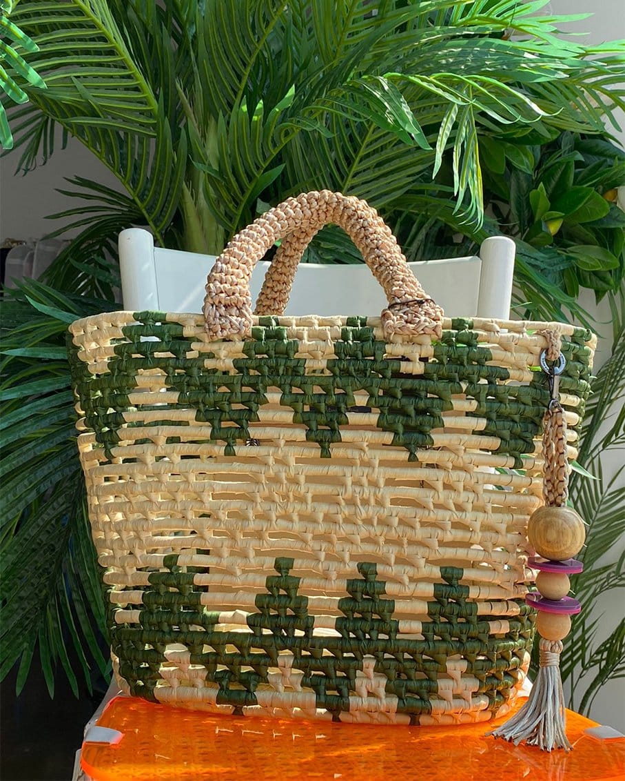 ZigZag Maxi Straw Bag