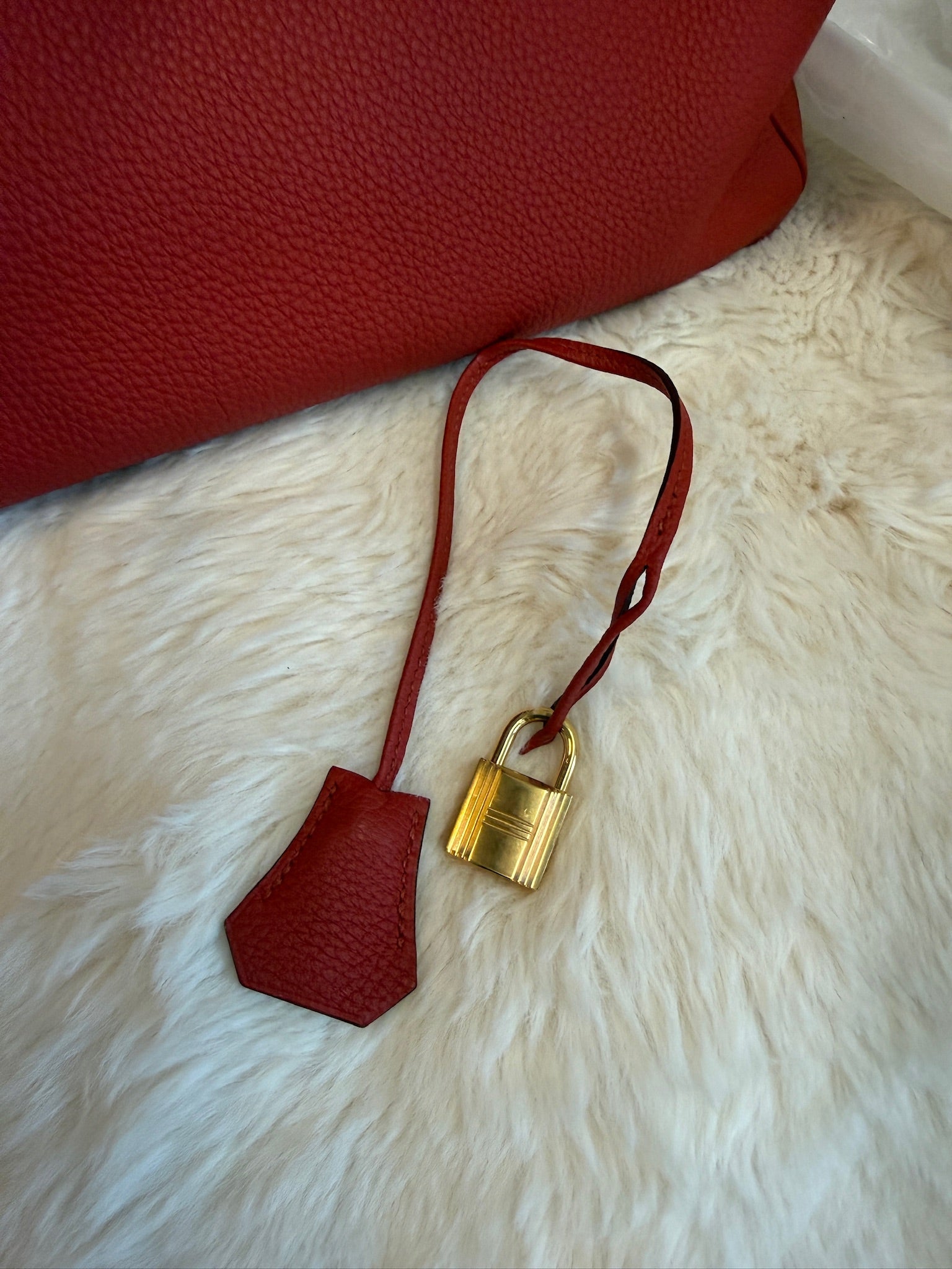 Hermès Birkin 35-Style Red Leather Handbag