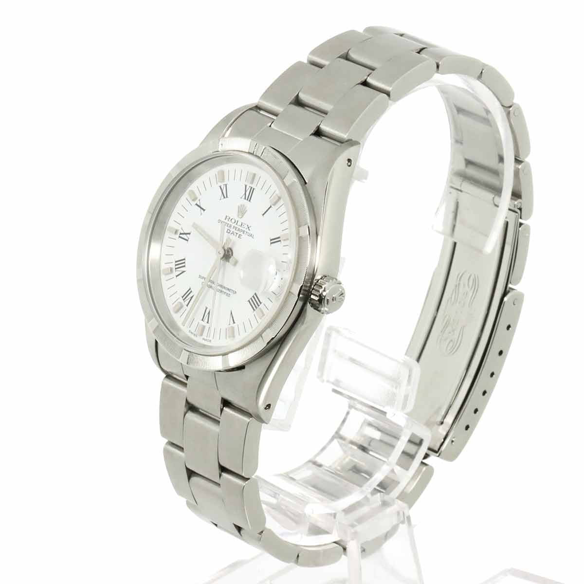 ROLEX Oyster Perpetual Date 15210 Serial E Automatic White Dial 902938131