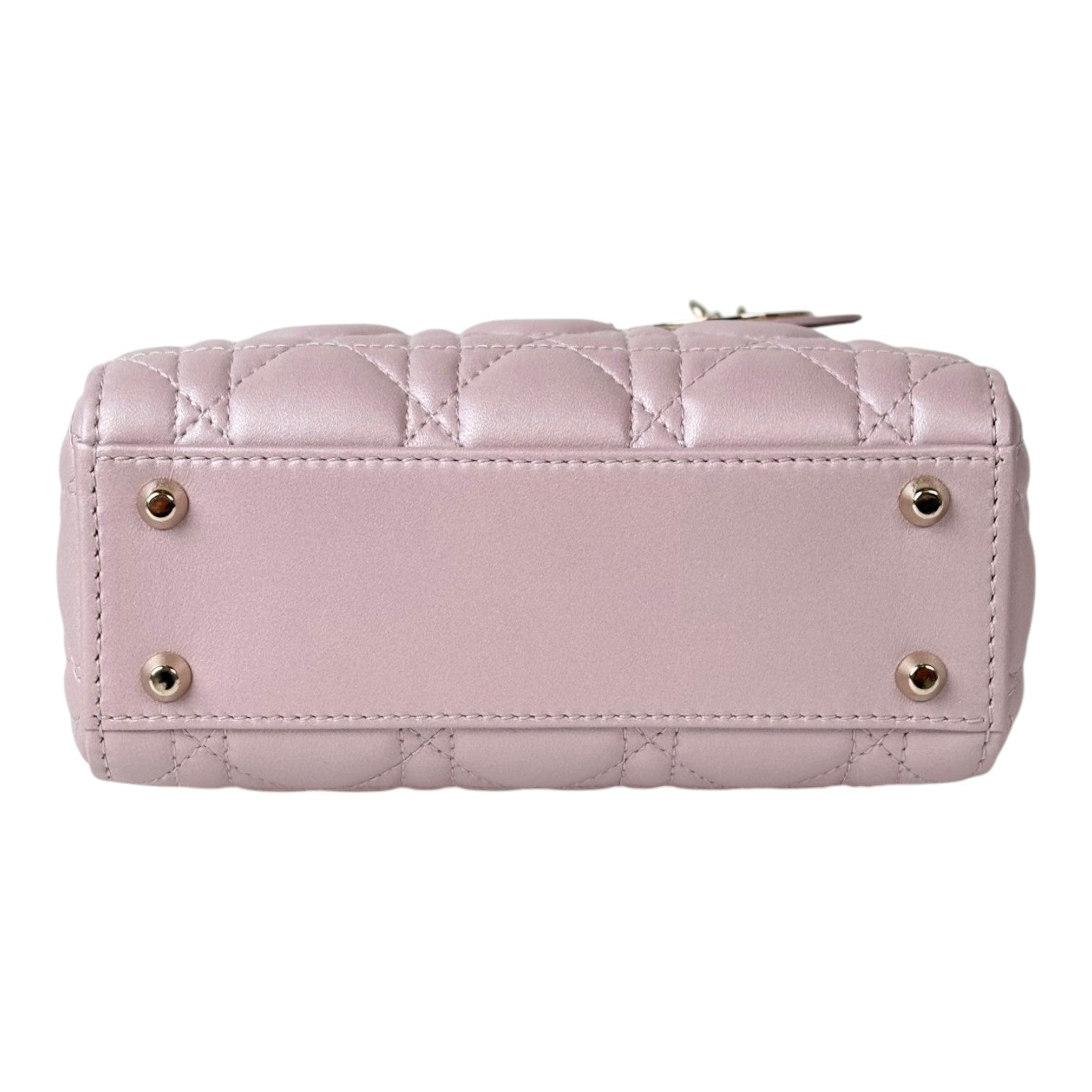 Dior Pink Metallic Mini Lady Dior Bag