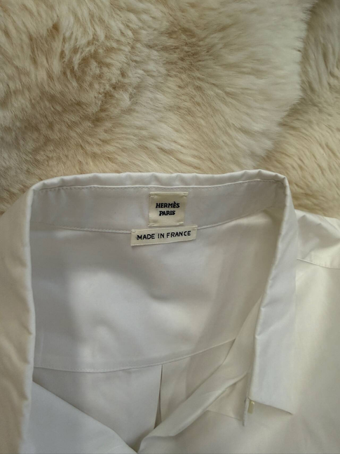Hermès Shirt Dress - White