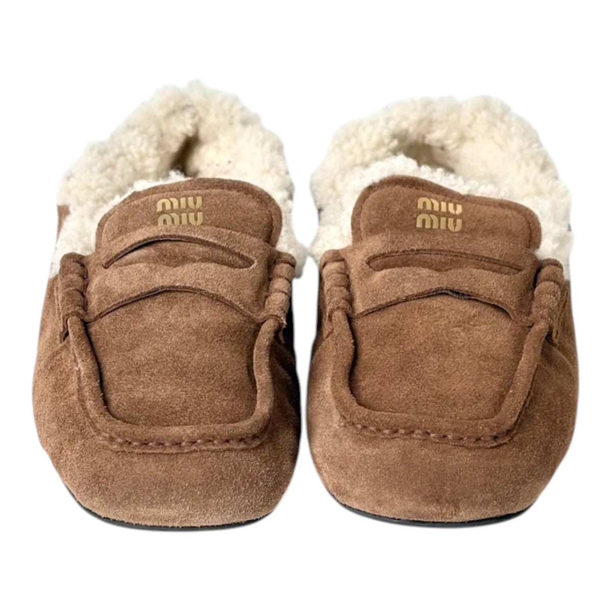 Miu Miu Suede Loafer Shoes - Size 39