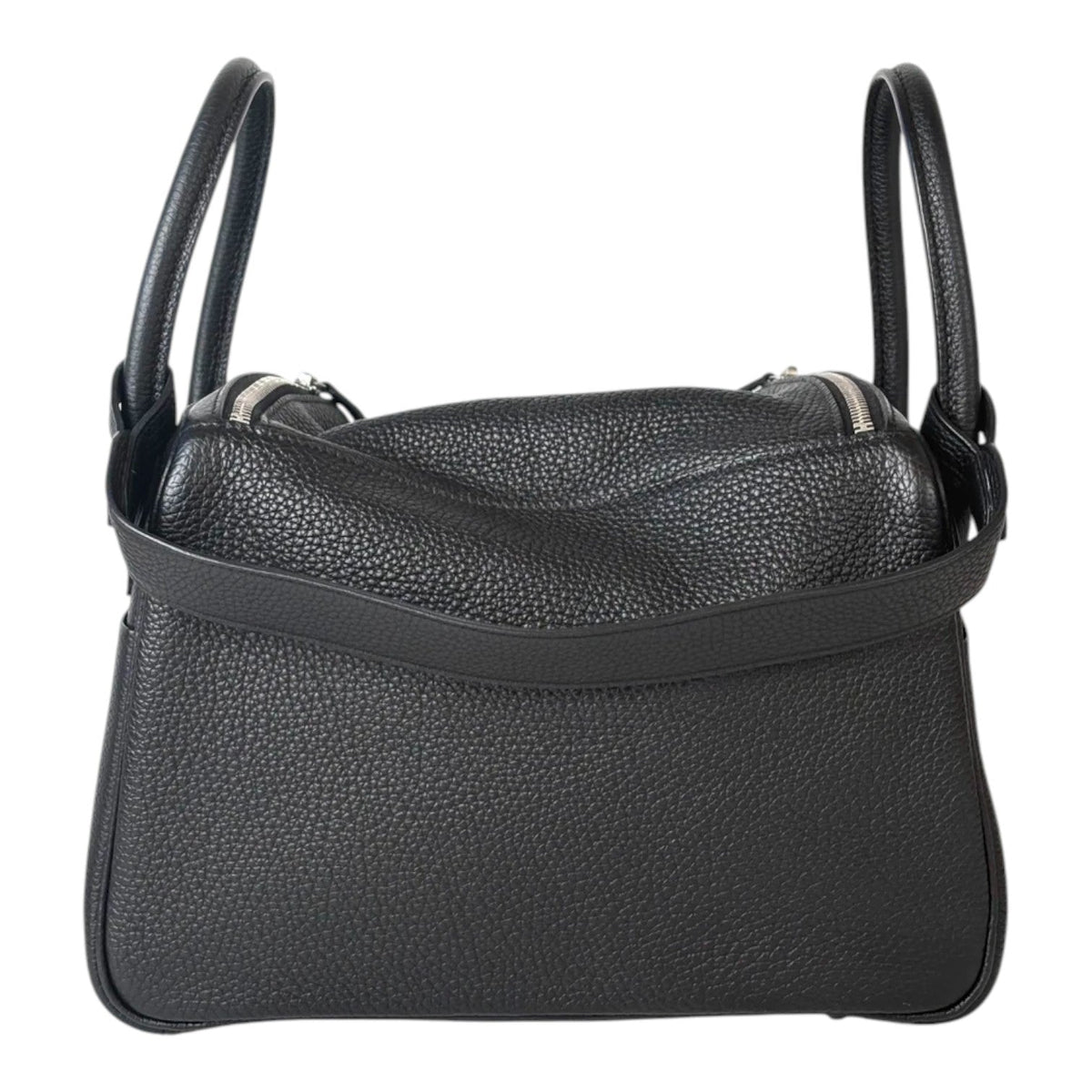 Hermes Lindy 30cm Bag in Black Clemence with PHW