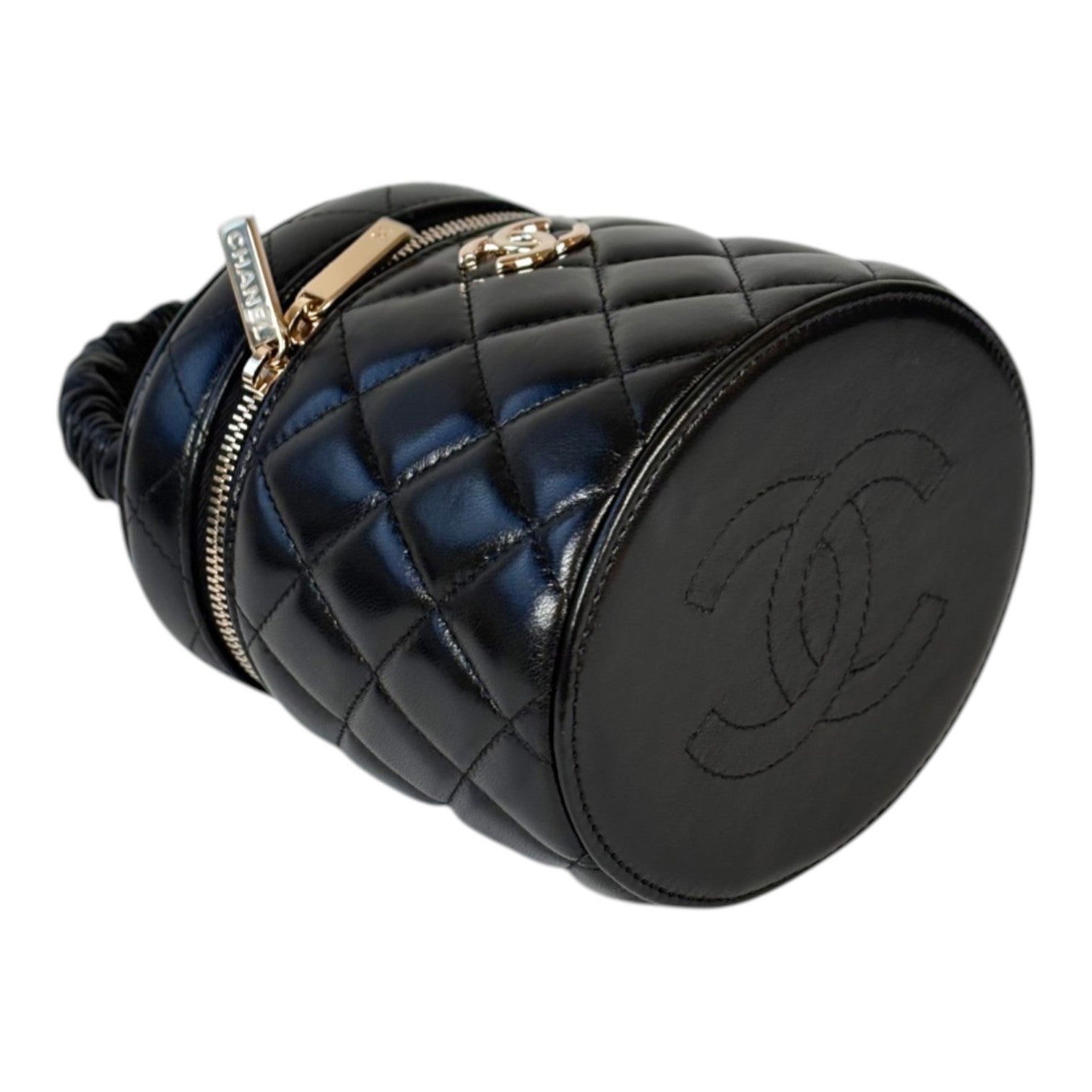 Chanel Black 22S Top Handle Mini Vanity Bag