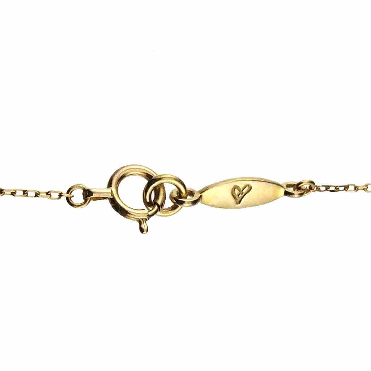 AHKAH AHKAH Heart Diamond 0.05ct Necklace 18K Yellow Gold 750 90310459