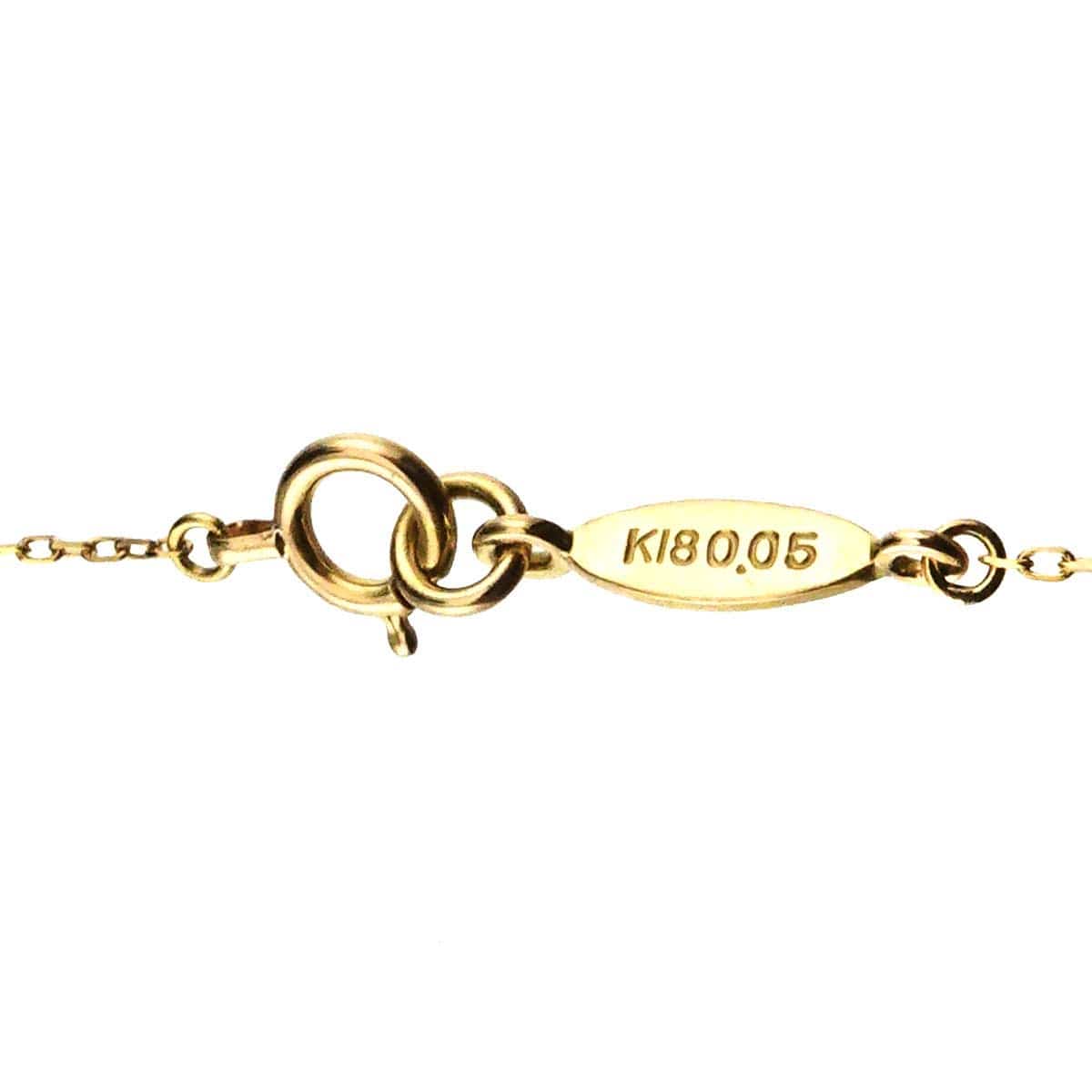 AHKAH AHKAH Heart Diamond 0.05ct Necklace 18K Yellow Gold 750 90310459