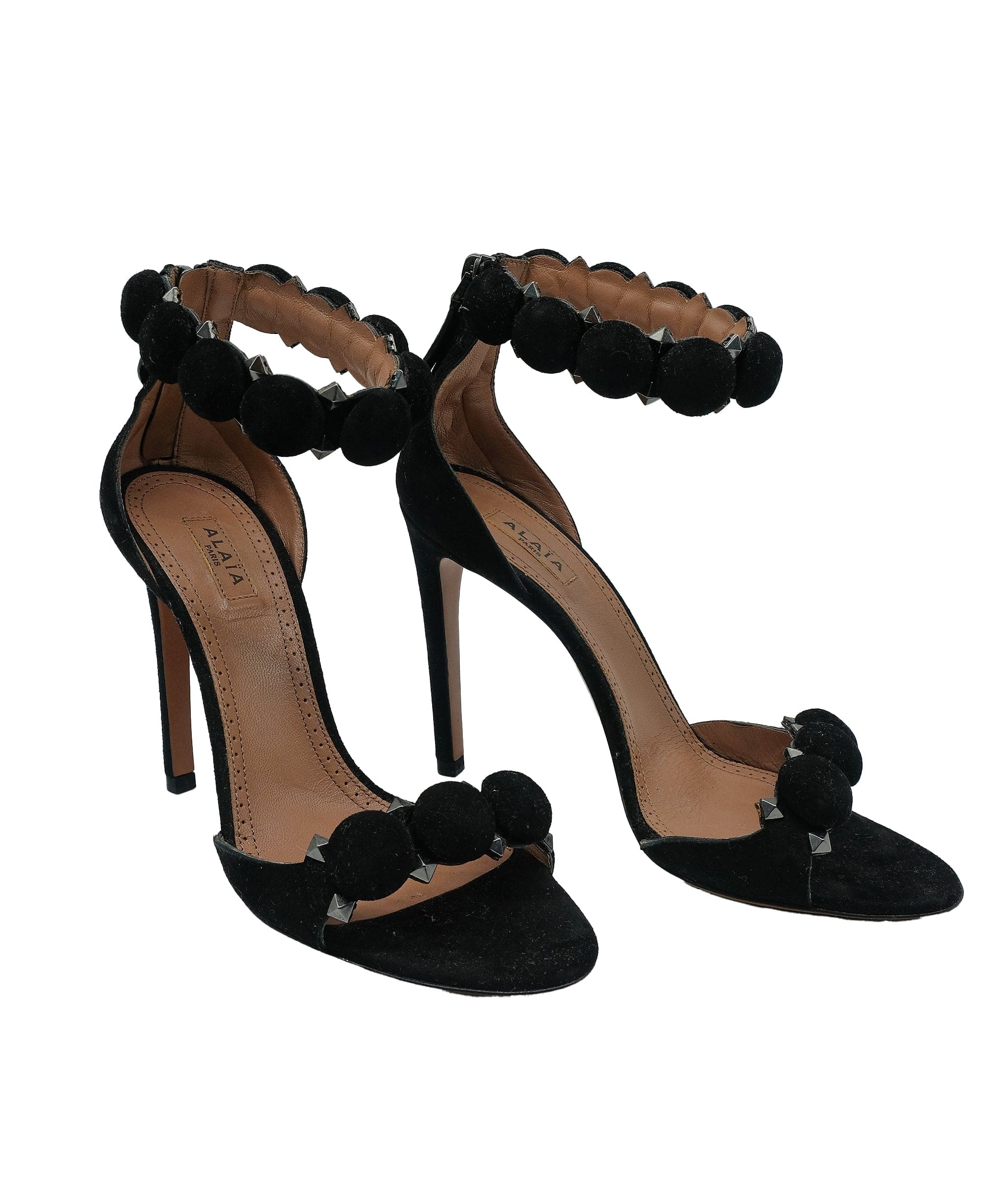 Alaïa Alaia Bambe Sandals Suede Black 36 RJC3288