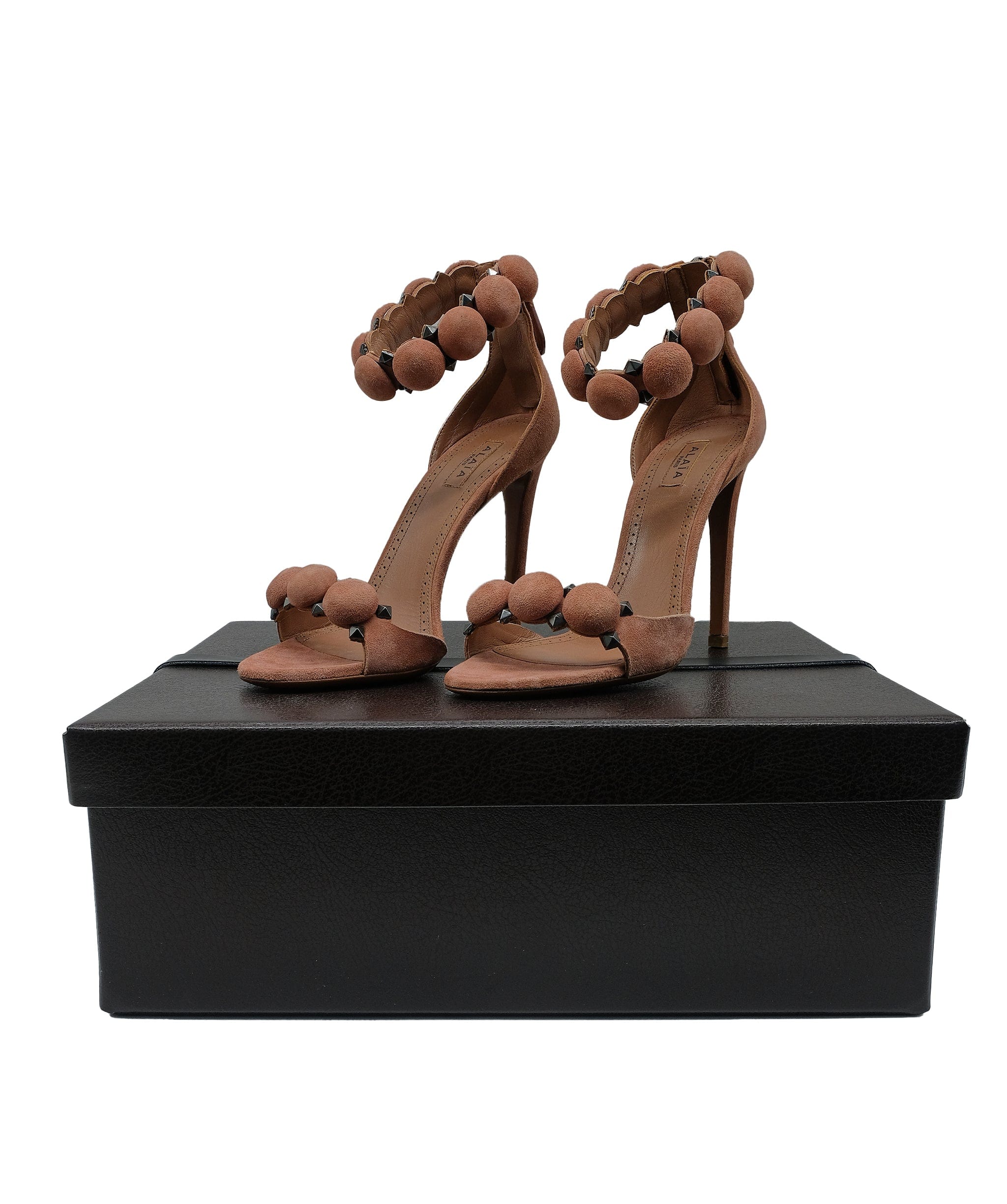 Alaïa Alaia Bambe Sandals suede Pink 36 RJC3287