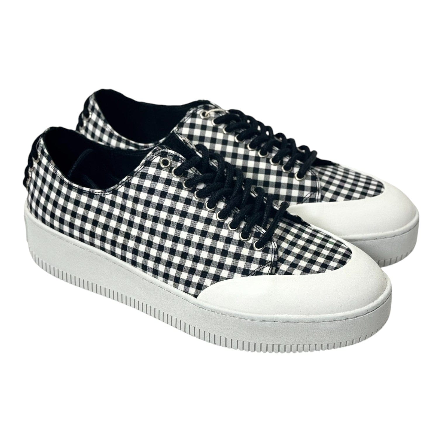Alexander McQueen Alexander McQueen Checkerboard Black and White Trainers #39