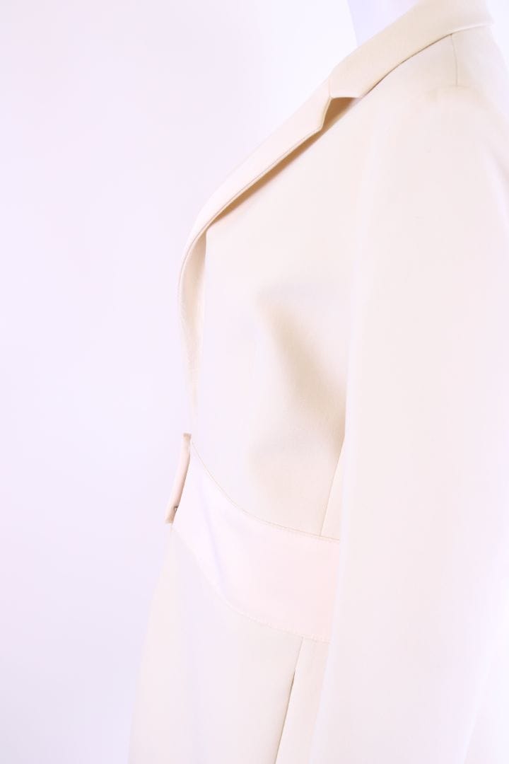 Amanda Wakeley Amanda Wakeley Tailored Crombie coat White M