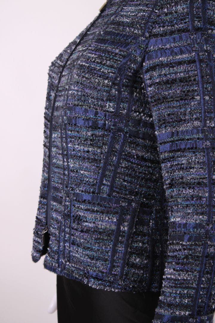Armani Collezioni Armani Collezioni Boucle Zip Jacket Navy/ Blue S