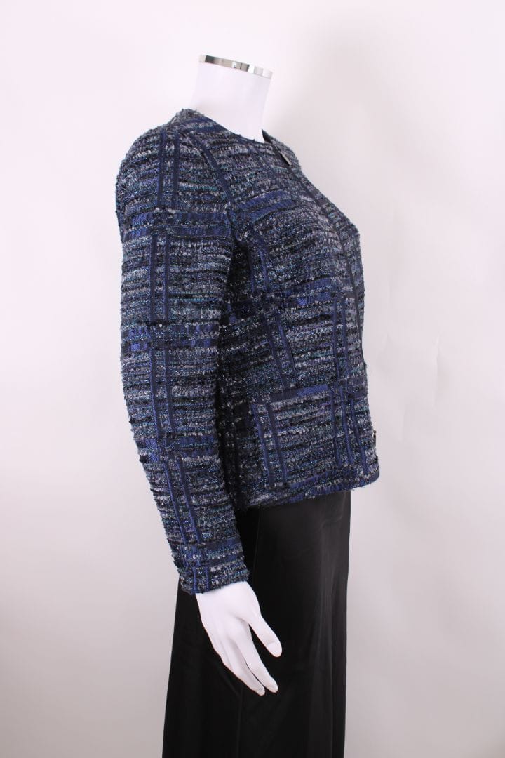 Armani Collezioni Armani Collezioni Boucle Zip Jacket Navy/ Blue S