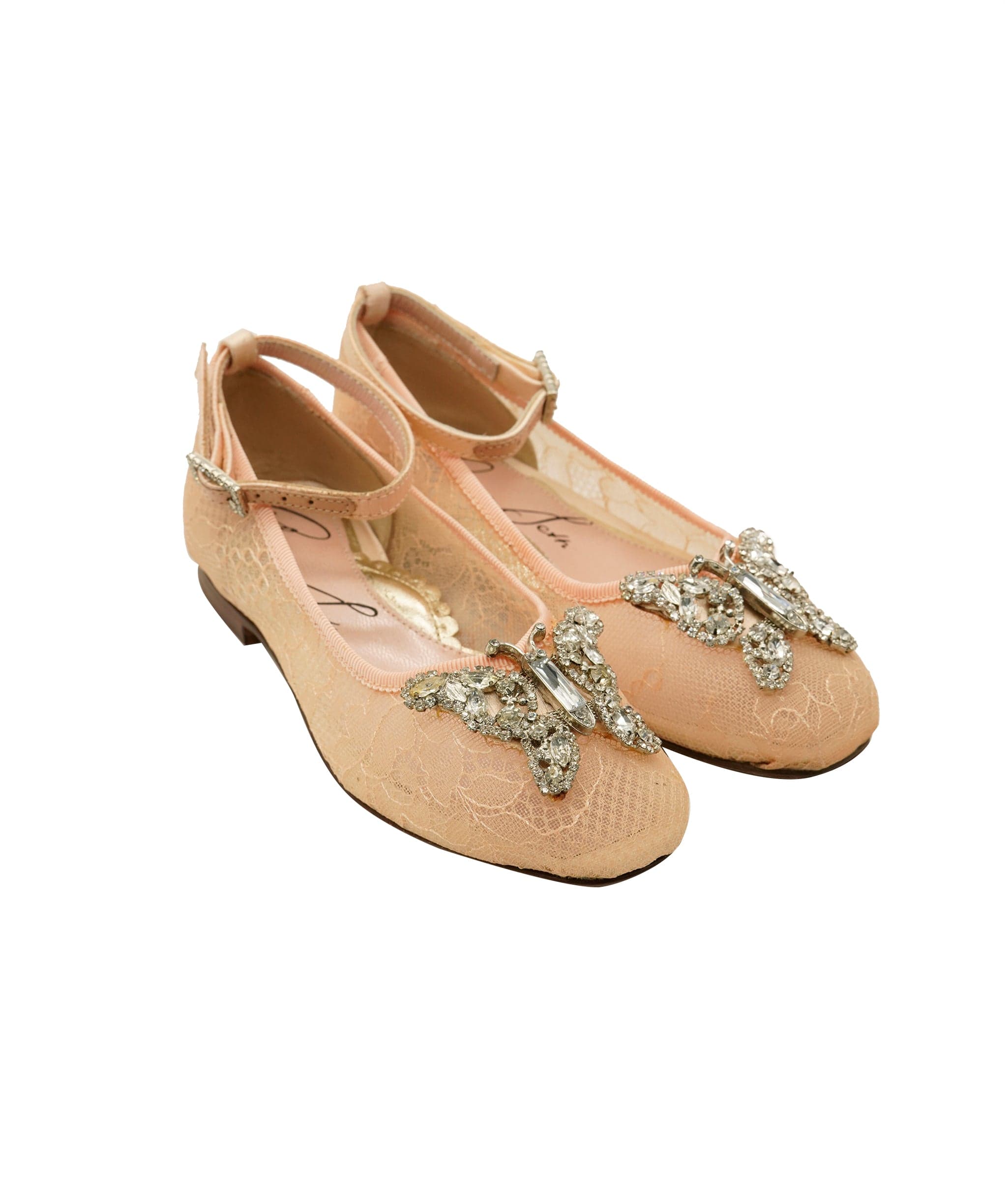 Aruna Seth Aruna Seth Chantilly Blush Lace Ballet Shoes 26 DBXL0062