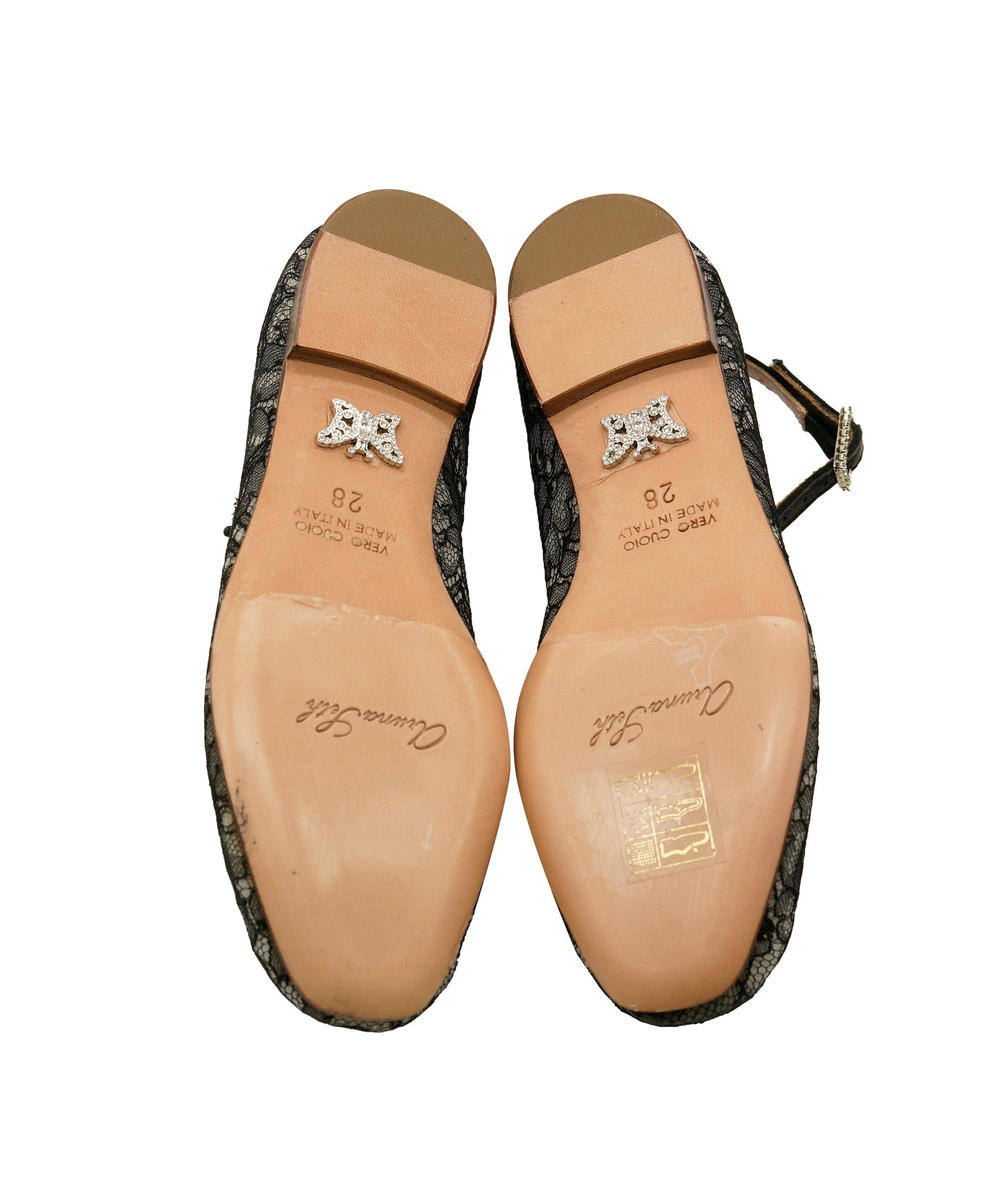 Aruna Seth Aruna Seth Chantilly Nero Lace Ballet Shoes 28 DBXL0063